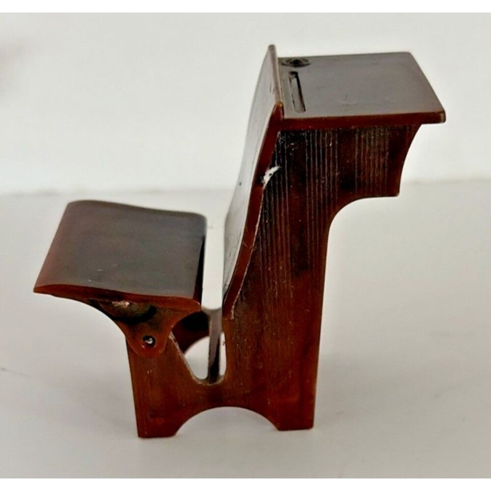 Vintage Renwal Dollhouse Furniture No 33 Brown Student Desk